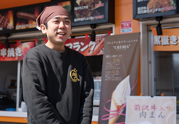 軽食「ぎゅう太郎」リーダー　津田さん